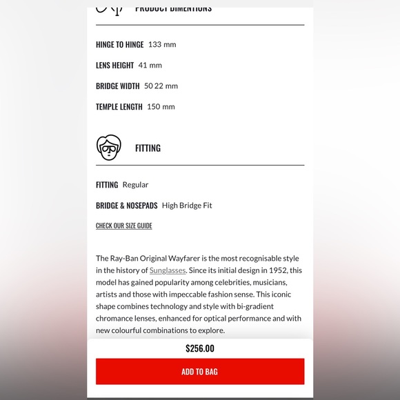 Authentic Ray-Ban Original Wayfarer Chromance Sunglasses - Picture 3 of 5